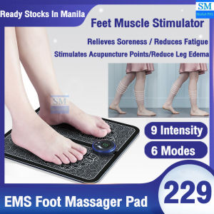 [FREE SHIPPING] Enhanced Edition Electric EMS Foot Massager Pad Japan Technology Portable USB Charging Pulse Improve Blood Circulation Relieve Ache Pain Health Care Rechargeable Massage Mat Feet Muscle Stimulator Foot Massage Mat
