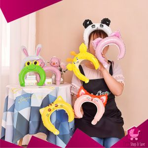 BabyShop-C593 Bando Balon Foil Anak Karakter Hewan Lucu / Bendo Balon Latex Dekorasi Ulang Tahun