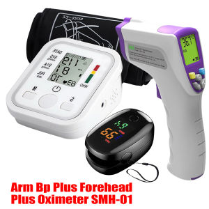 Rechargeable Blood Pressure Digital Monitor LED Display USB Charging Oximeter Thermometer Nebulizer Aneroid Armstyle