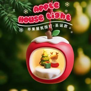 Apple House Atmosphere Light Christmas Eve Gift Decoration Pendant Tap Light Bedroom Sleep Companion Night Light