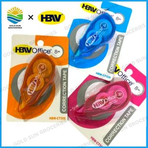 1Pcs HBW CT-508 Correction Tape 5mmx8m Color Non-Toxic Smooth Stationary School Office Supplies