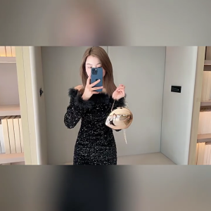 Sophisticated Womens Crossbody Purse Acrylic Evening Bag Chain Handbag for Party Wear and Special Occasion