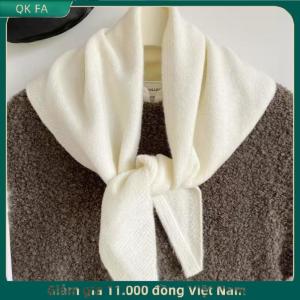 QK FA ✨ Hàn Quốc Phong Cách Len Dệt Kim Tam Giác Khăn Phụ Nữ Headscarf Dệt Kim Khăn Đa Chức Năng Ấm Áp Dệt Kim Khăn