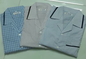 COMBO 3 BỘ PIJAMA NAM TRUNG NIÊN KẺ CHẤT LIỆU VẢI KATE MÁT [Ảnh Thật]