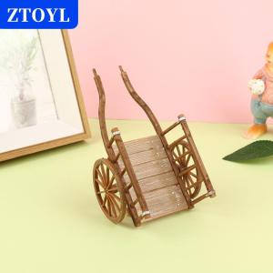 [COD]🔥🔥🔥ZTOYL Dollhouse Miniature Simulation Assembled Cart  Model DIY Accessories Garden Toys