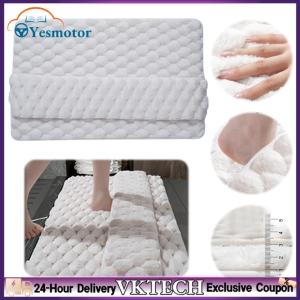 【Local Shipment】Soft Absorbent Bathroom Carpet Non Slip Bath Mat for Comfortable Use at Home Hotels and Resorts in Blue and Gray