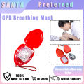 1 Pocket one-way breathing CPR Mask in hard case with instruction manual Resuscitation Face Shield First Aid Kit Emergency. 
