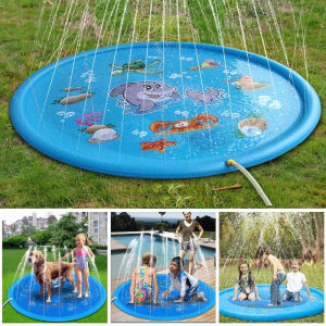 【On Hand】1.7M Kids Sprinkler Play Pad Kids Inflatable Sprinkler Pad Water Swimming Pool