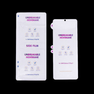 Hydrogel Full Anti Glare Samsung Galaxy Z Flip 6 Flip 5 Flip 4 5G Z Flip 3 Anti Gores Screen Protector Jelly Full Set Anti Sidik Jari / Glare Matte 3in1