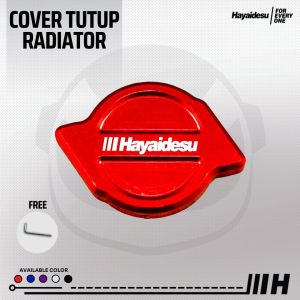 Hayaidesu Radiator Cap Cover CNC Anodize Model Blaze - COVER TUTUP RADIATOR MOTOR