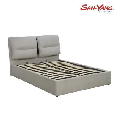 San-Yang Furniture Hydraulic Padded Bed Light Grey 100454