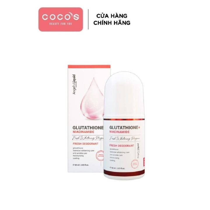 how much does tylenol deplete glutathione Lăn khử mùi Glutathione Fresh-Up Angel's Liquid Hàn Quốc