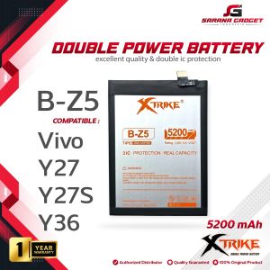 XTRIKE Baterai B-Z5 Vivo Y27 / Y27S / Y36 Double Power Original Batre Batrai Battery Ori Dual