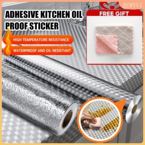Buy 1 Get 1: Oil-proof Stickers & Self-adhesive Kitchen Wallpaper
