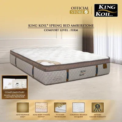 KING KOIL Amberstone - Kasur Spring Bed [Mattress Only]