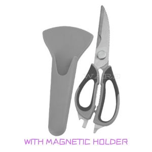 24cm STAINLESS STEEL MULTI PURPOSE SCISSORS WITH HOLDER