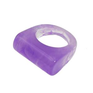 Độc đáo hình dạng hình học Nhẫn hợp thời trang món quà đặc biệt nhựa cho những người đam mê thời trang