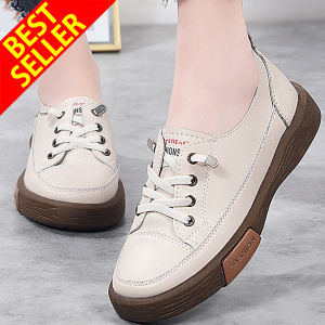 QINGSHUI Sepatu kets slip on wanita.Sepatu flat wanita ala Korea.Sepatu kerja wanita. Sepatu kantor.Sepatu kerja wanita