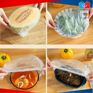 100PCS Disposable Food Wrap Covers  Non-Toxic  Elastic Bowl & Plate Protectors for Leftovers  Fruits  Vegetables - Easy Clean Durable & Stylish Meal Prep Accessories Wrap Covers for Food Storage Freshness Preservation Protective Meal Cove