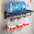 [SG Stock]Black Bathroom Storage Hardware Storage Rack Towel Rack Folding Towel Hanger Toilet Brush Bathroom Accessorie. 