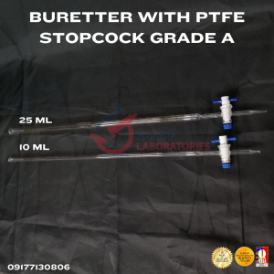 BURETTE WITH PTFE STOPCOCK GRADE A