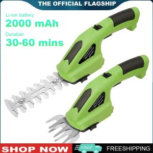 【New Arrival】 Compact Cordless Electric Hedge Trimmer with 2000mAh Battery for Precise Garden Pruning and Grass Shearing