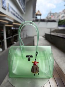 Jelly firkin Jelly bag platinum tote bag Kelly bag kiiikiii Same Style 26 Spring and Summer Fashion Shoulder Bag