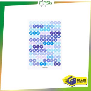 FH-C1121 Stiker Alphabet Huruf Angka Deco Aesthetic Dekorasi Buku Jurnal Sticker DIY Scrapbook Diary