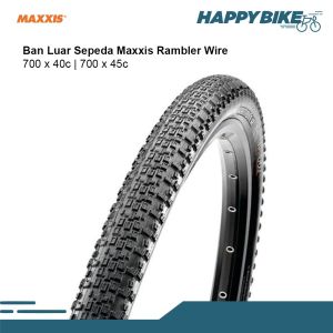 MAXXIS Ban Luar Sepeda Rambler 700 x 45 Nylon Bicycle Outer Tires MTB Road Bike
