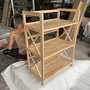 Kệ vi sóngvi ba 3 tầng chữ X chắc chắn hàng xuất khẩu đa năng tiện dụng hàng lắp ráp