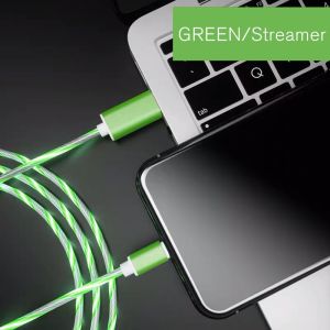♥【Readystock】 + FREE Shipping ♥ 3 IN 1 Glowing Cable Mobile Phone Charging Cables LED light Micro USB Type C Charger For Android Type C For Iphone Charge Wire Cord