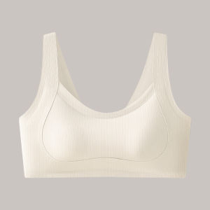 Largebreasted womens invisible underwear/Beautiful Wrap bra Gathering body sculpting Soft and comfortable Nonmarking super invisible Ushaped backless underwear Big boobs show small back