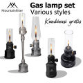 MOUNTAINHIKER Gas Lantern camping light Outdoor Propane butane Fuel Lights Camping Retro Decorative Ambience Gas Lamp For Camping Hiking Backpacking SZK1170. 
