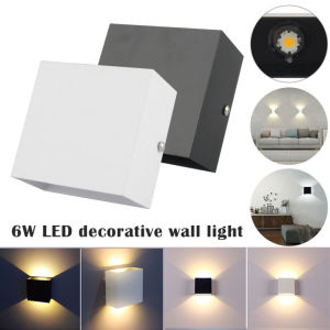 Led Lampu Solar Wall Light Outdoor Waterproof Automatic Sensor Warm Modern Fence Light Garden Decoration Lights for House Villa Gate Outdoor Waterproof Wall Light LED sconces light up and down Double-Headed Spotlight