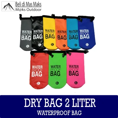Dry Bag 2 L Drybag 2 Liter Waterproof Tas Anti Air Caving Hiking Snorkling