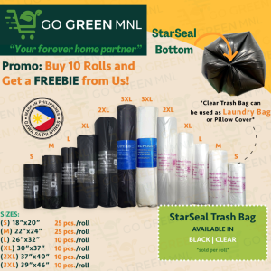 GOGreen Biodegradable Trash / Garbage Bag Rolls Small / Medium / Large / XL / 2XL / 3XL