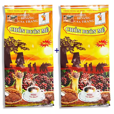 Combo 2 Bịch x 500gr Cà phê rang xay pha phin truyền thống chồn buôn mê Hoàng Gia Trang (date mới: 12 tháng)BÁCH HÓA UY TÍN