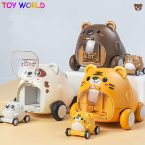 ของเล่นรถเด็ก1ปีแบบโต้ตอบสำหรับเด็กหัดเดินของเล่น Catapult รถมอนเตสซอรี่เด็กการศึกษาของขวัญวันเกิดสำหรับเด็ก