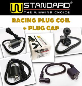 Wstandard Ignition Coil Racing [CLICK/EX5/CLASS/COMEL/DREAM/EGO/ELIT/FUTURE/FZ150/GBO/GN5/GSX/GT128/ICON/KARISMA/KR150/KRISS/KRISTAR/LC135/NAZA125/NOUVO/RC110/RC80/RC80L/RGS/RXZ/SMASH/SRE/SRL/TXR150/GAMMA/TZM/WAVE/Y100/Y110/Y125Z/Y15ZR/FI]Plug Cap Koil