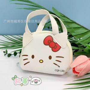 Christmas Gift Halloween Hot Sanrio Girl Coin Purse Hello Kitty Kawaii Anime Fashion Student Backpack Pendant Mini Waterproof Storage Card Bag Gift New