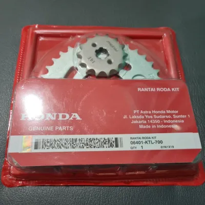 Gear set Gir Paket Rantai Roda Kit Honda Supra Fit New Baru KTL