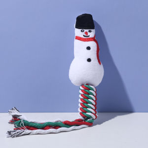 Đồ chơi nhồi bông chút chít bện thừng Giáng Sinh cho chó nhai gặm - Đen Ta pet shop