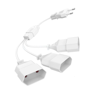 Châu Âu 2 ngạnh phích cắm Adapter Cáp với ba cửa hàng điện nối dài Splitter cho máy tính & thiết bị điện tử sạc