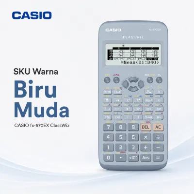 Shipped the same day--Kalkulator Scientific CASIO ClassWiz fx-570EX 552 Fungsi Natural Textbook Display untuk SMA Kuliah Teknik - 3 Warna