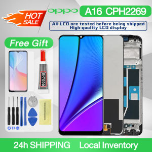LCD With Frame For OPPO A16 CPH2269 / A16S CPH2271 LCD Touch Screen Digitizer Assembly Display Accessorise Parts