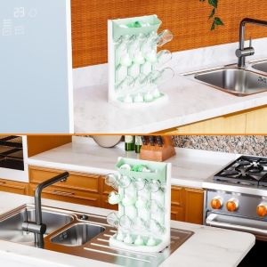GOXBERK Dung lượng lớn Giá phơi bình sữa em bé Nhiều tầng Nhiều lớp Giá đỡ để sấy cốc Thuận tiện Dọc Giá để đồ Cho bé ăn