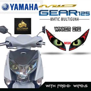 YAMAHA MIO GEAR 125/WINKER EYE STICKER/TRANSPARENT/REFLECTORIZE/TRANSLUCENT VINYL LAMINATED MATERIAL