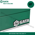 SATA 95104A 5-TRAY TOOL BOX 17" / METAL TOOL BOX 430 X 200 X 200 MM / 5 TRAY CANTILEVER TOOL BOX. 