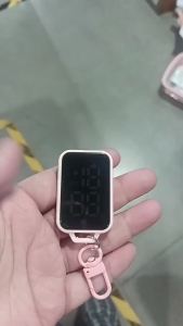 Luminous Waterproof Square Digital Keychain WatchTouch Screen Exam Electronic Watch