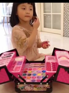 Túi Mỹ Phẩm Trẻ Em Có Thể Rửa Sạch Bóng Mắt Son Môi Sơn Móng Tay Đồng Hồ Sân Khấu Mỹ Phẩm Trẻ Em Trọn Bộ
